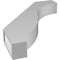 Ekena Millwork 3-in. W x 18-in. D x 24-in. H Baker Architectural Grade PVC Knee Brace BRCP03X18X24BKR - alternate 4